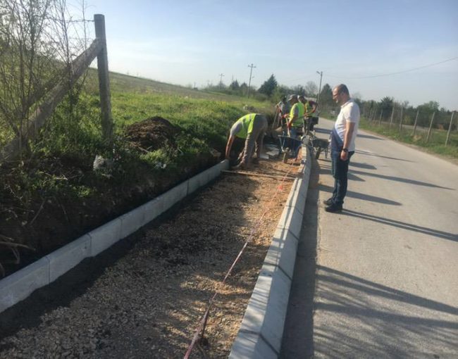 Изградба на тротоари во населбата Јане Сандански (Бабин Дол)