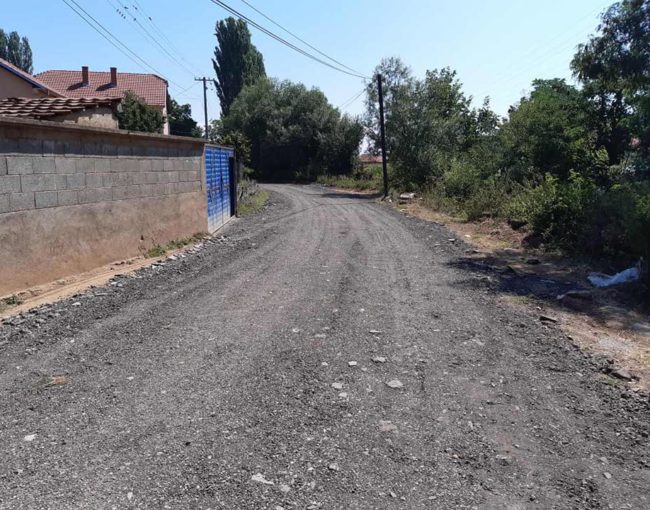 Тампонирање на улици во с. Лопате
